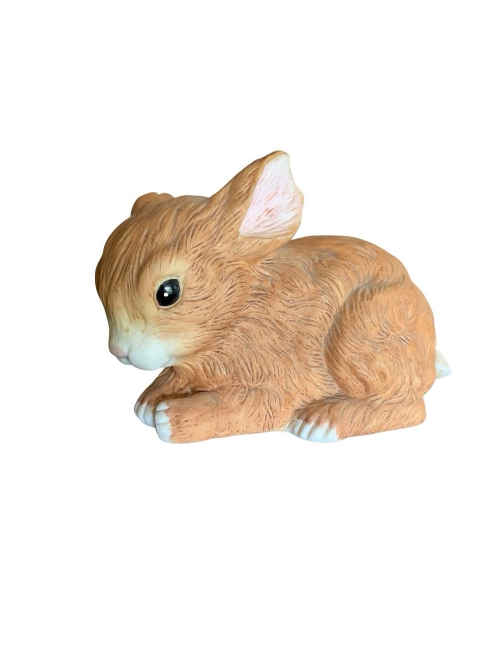 Snuggle Babies Sculpture Collection Bunny Rabbit 5" River Shore. 1988.